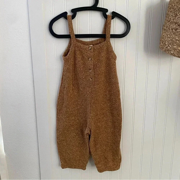 Zara Baby Multi Color Marled Brown Knitted One Piece Romper 18-24 months - Picture 1 of 6